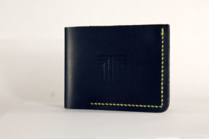 Black and Yellow Leather Wallet