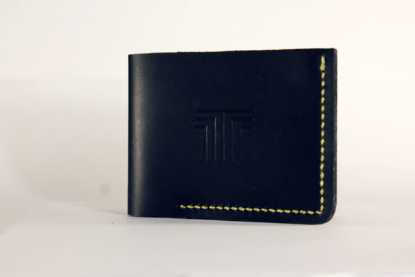 Black and Yellow Leather Wallet