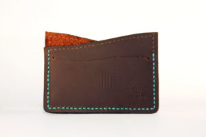 Brown and Blue Cardholder