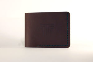 Brown and Dark Green Leather Wallet