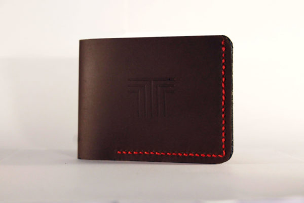 Brown and Red Leather Wallet